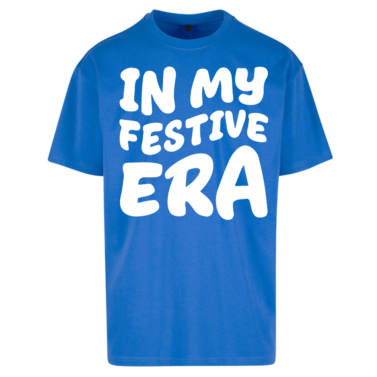 Modern Christmas Slogan Oversized T-Shirt