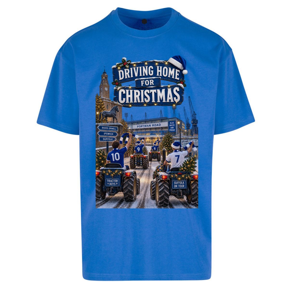 Ipswich Town Christmas Oversized T-Shirt