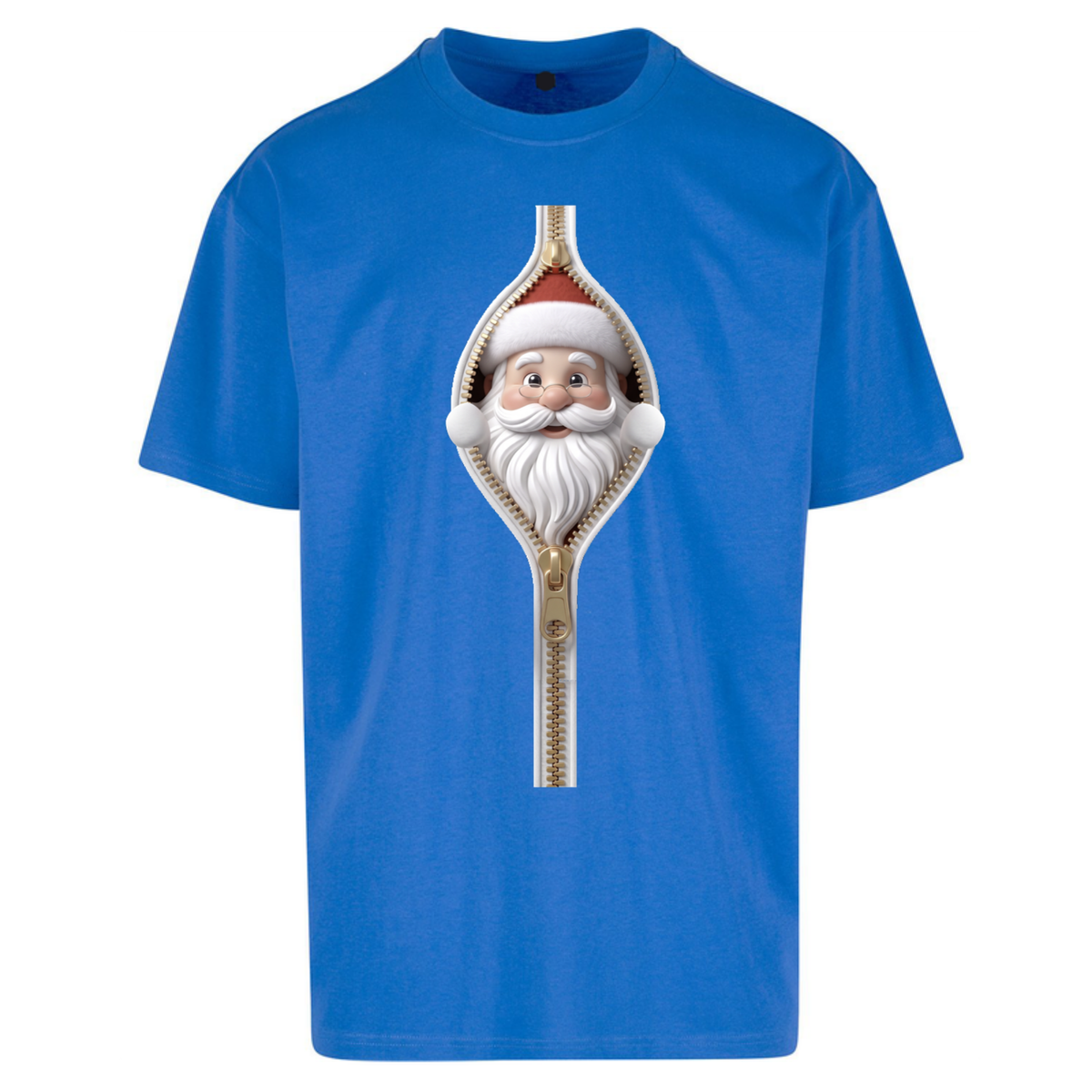 Santa Face Novelty Oversized T-Shirt