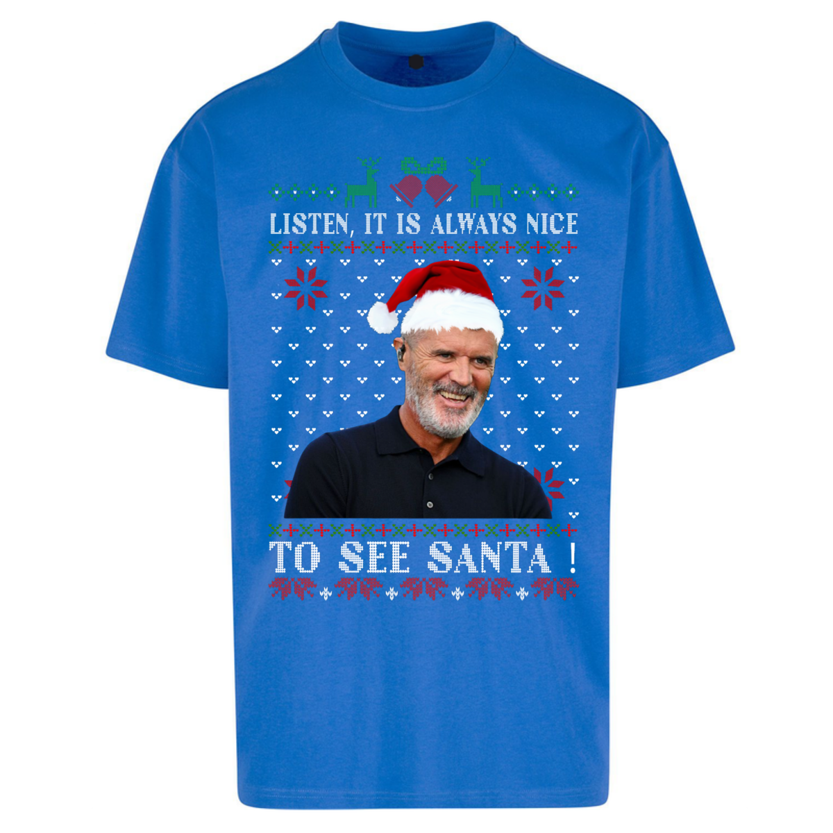 Roy Keane Christmas Oversized T-Shirt
