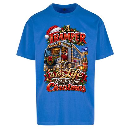 Trucker Christmas Oversized T-Shirt