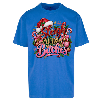 Womens Christmas Oversized T-Shirt