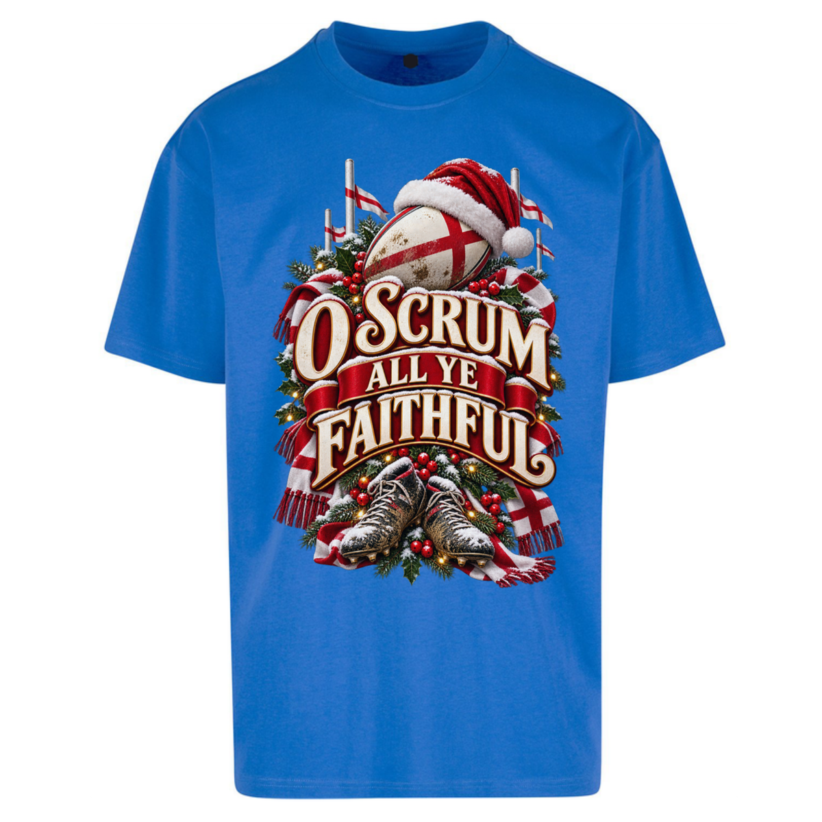 England Rugby Christmas Oversized T-Shirt