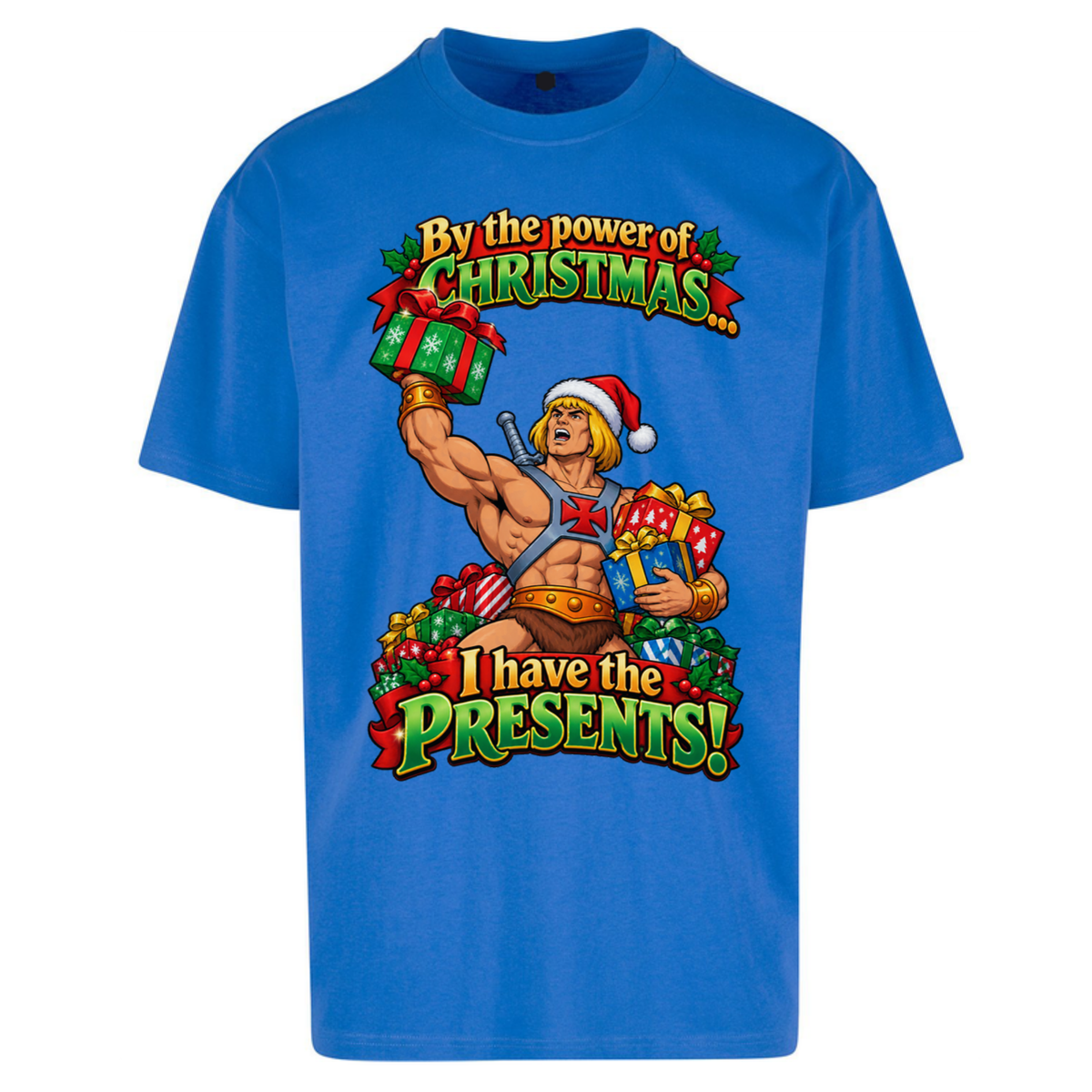 He Man Christmas Oversized T-Shirt
