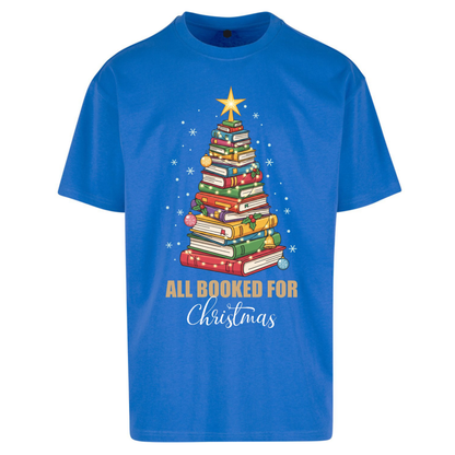 Book Tree Christmas Oversized T-Shirt