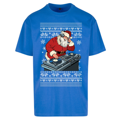 DJ Santa Christmas Oversized T-Shirt