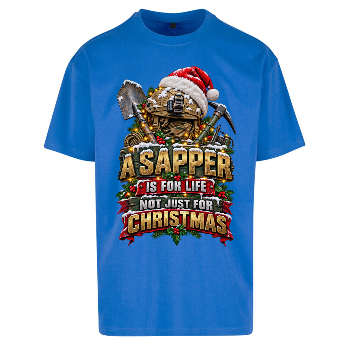 Royal Engineers Sappers Christmas Oversized T-Shirt
