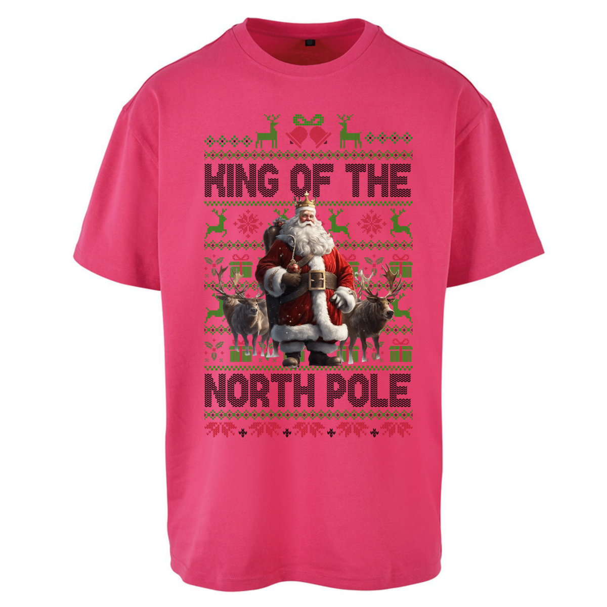 King Santa Christmas Oversized T-Shirt