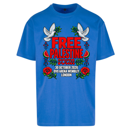 Macklemore and Friends Free Palestine Tour London Oversized T-Shirt