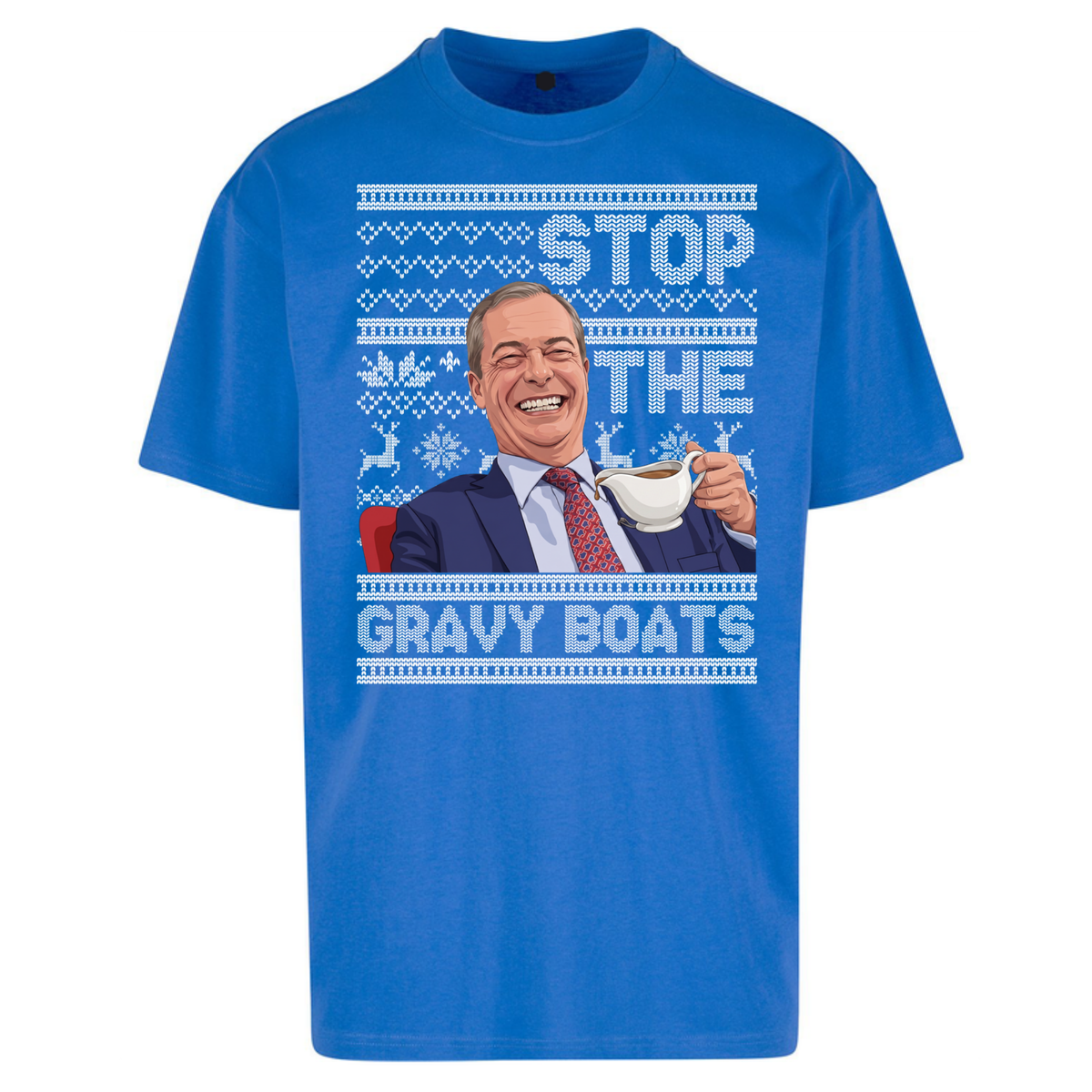 Satirical Festive Top Oversized T-Shirt