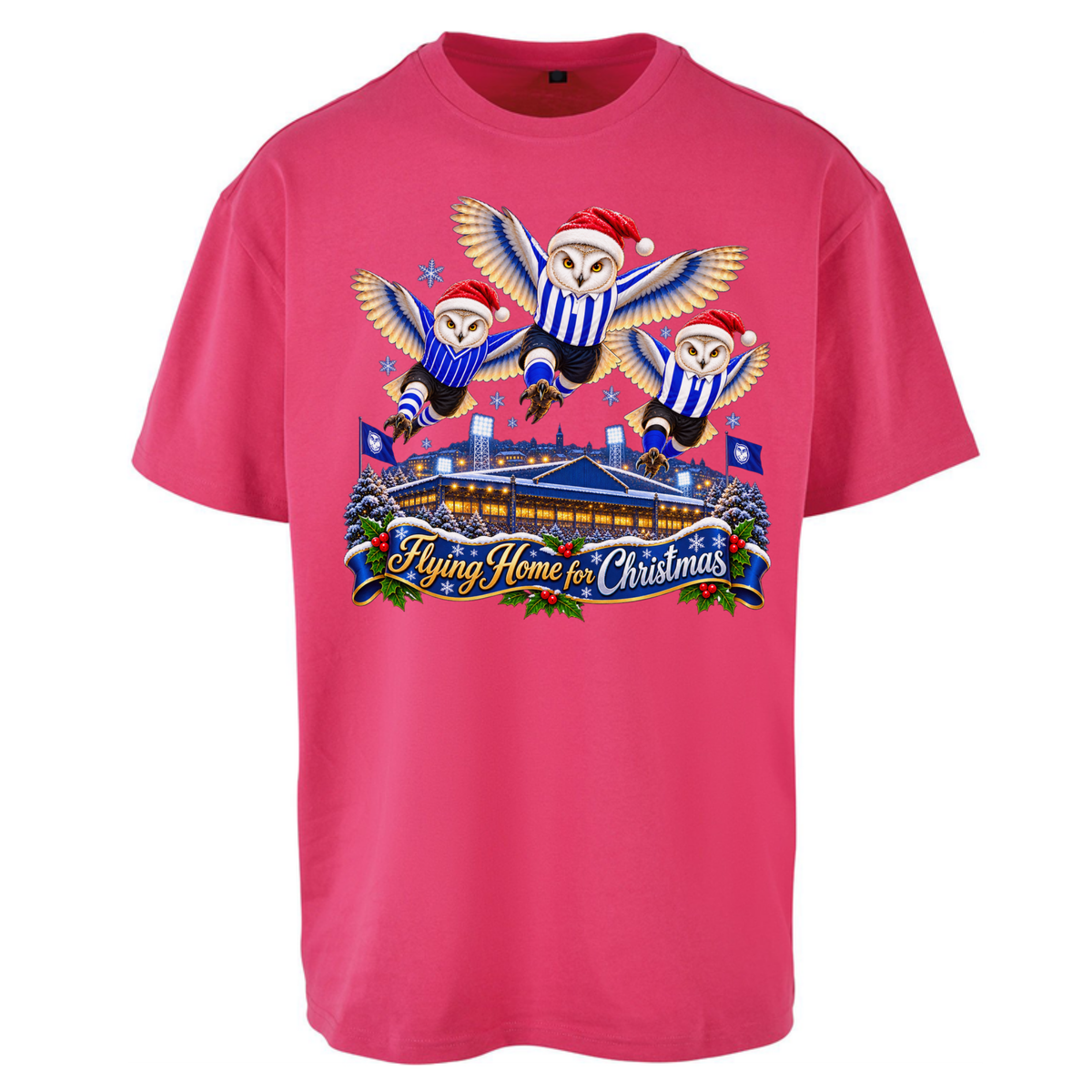 Sheff Wed Christmas Oversized T-Shirt
