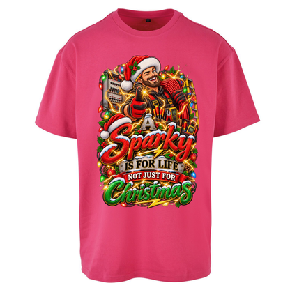 Sparky Christmas Oversized T-Shirt