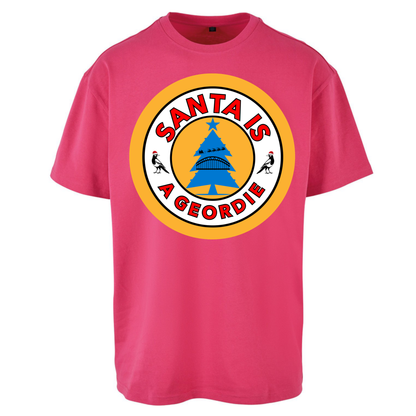 Geordie Santa  Christmas Oversized T-Shirt