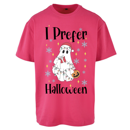 Halloween Christmas Crossover Oversized T-Shirt