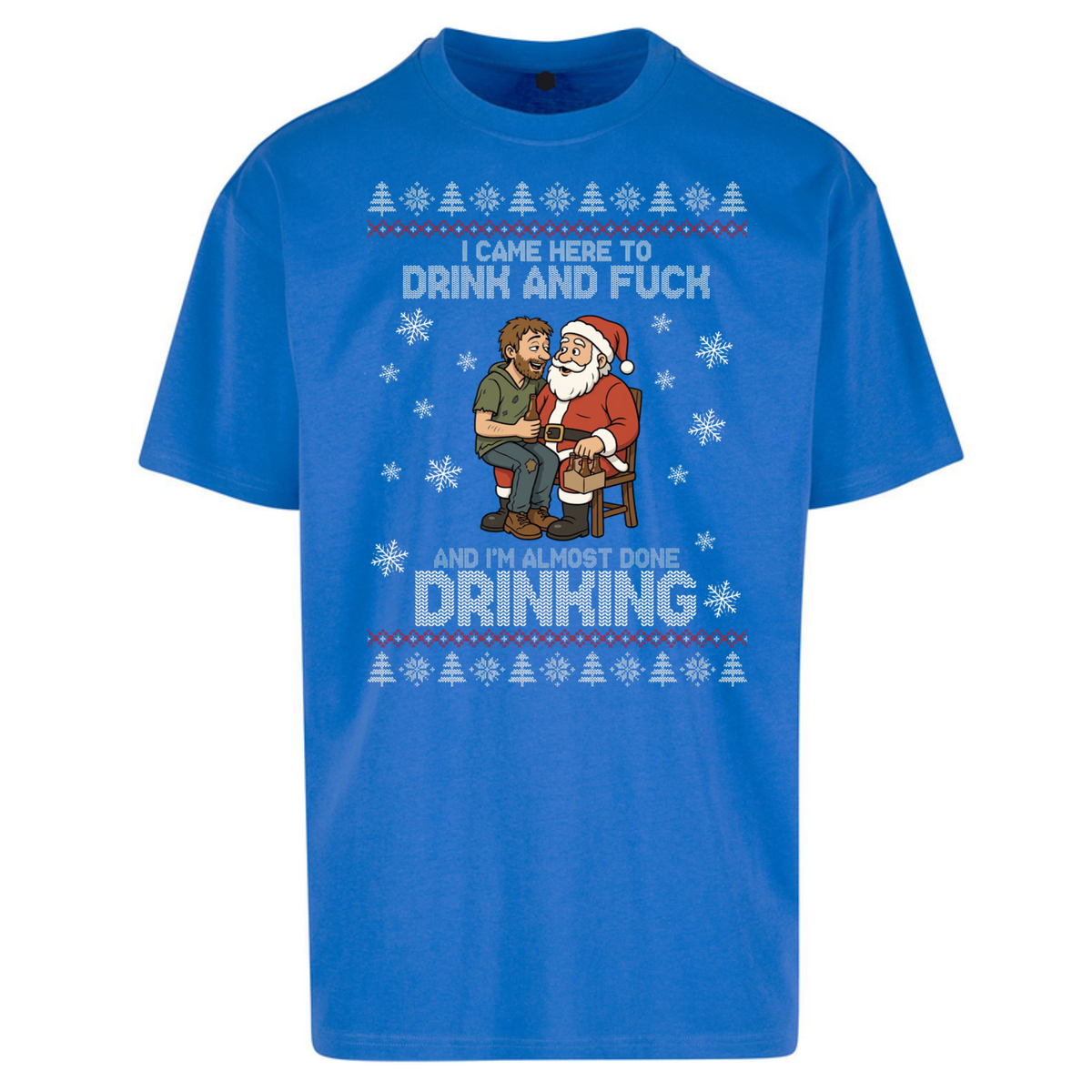 Rude Santa Graphic Oversized T-Shirt