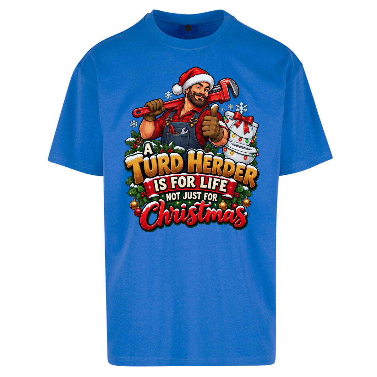 Plumbing Christmas Oversized T-Shirt