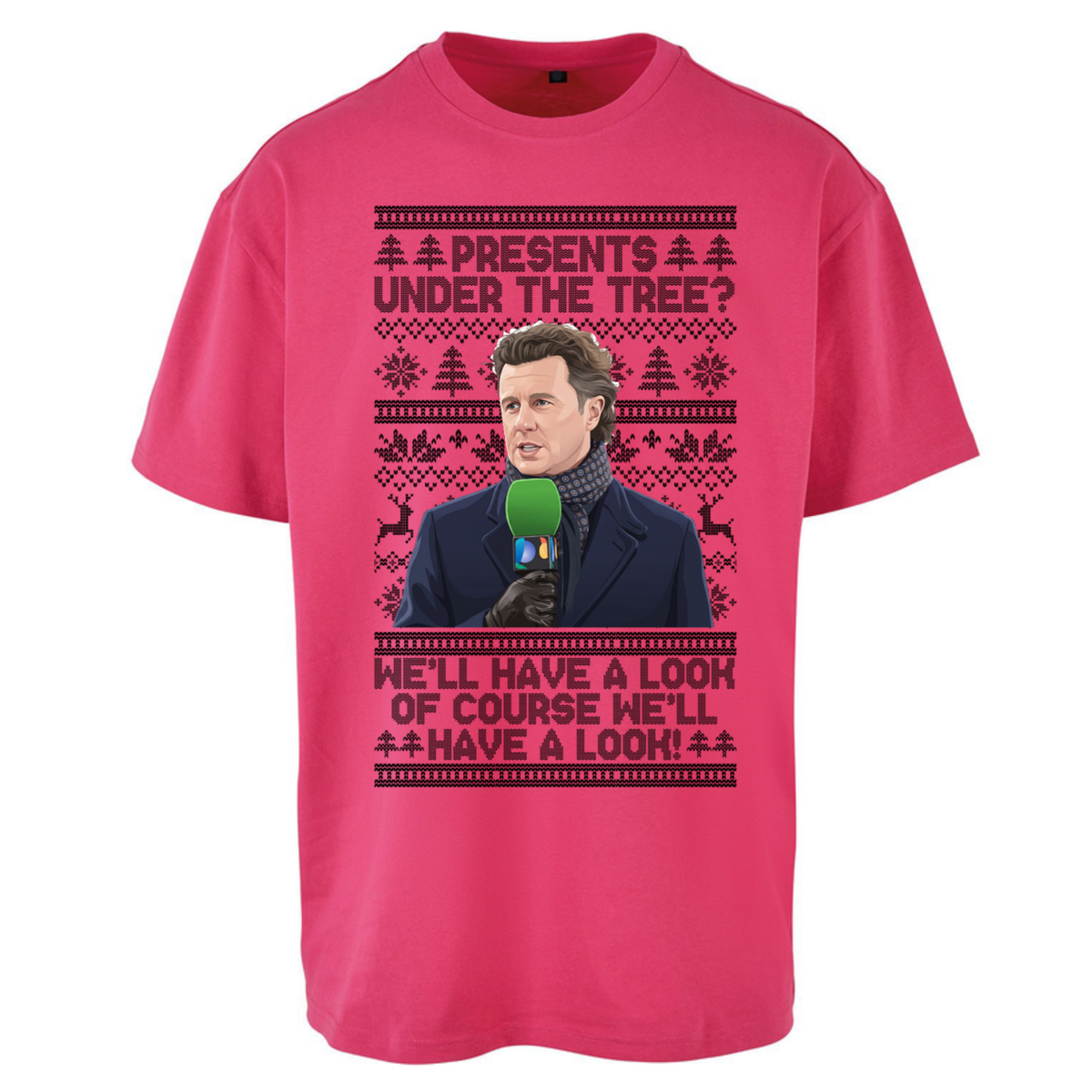 Steve Mcmanaman Christmas Oversized T-Shirt