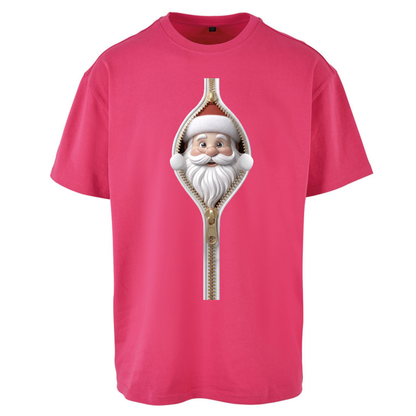 Santa Face Novelty Oversized T-Shirt