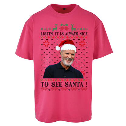 Roy Keane Christmas Oversized T-Shirt