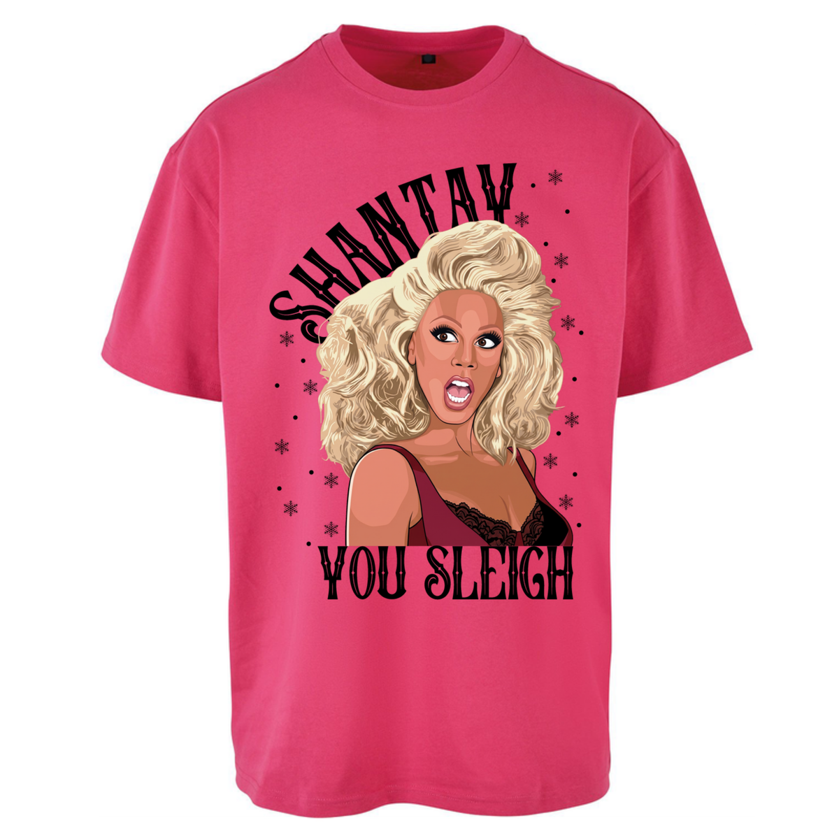drag christmas clothing Oversized T-Shirt