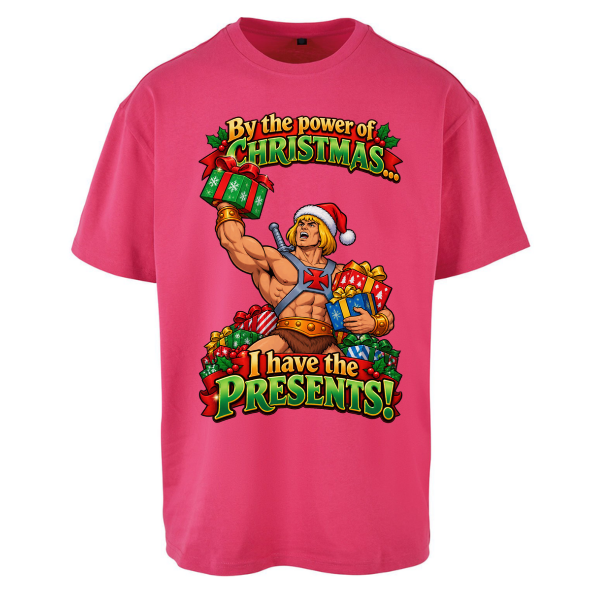 He Man Christmas Oversized T-Shirt