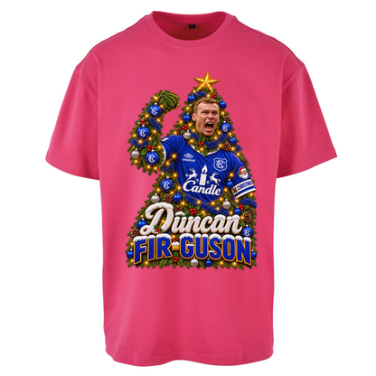 Duncan Ferguson Everton Christmas Oversized T-Shirt