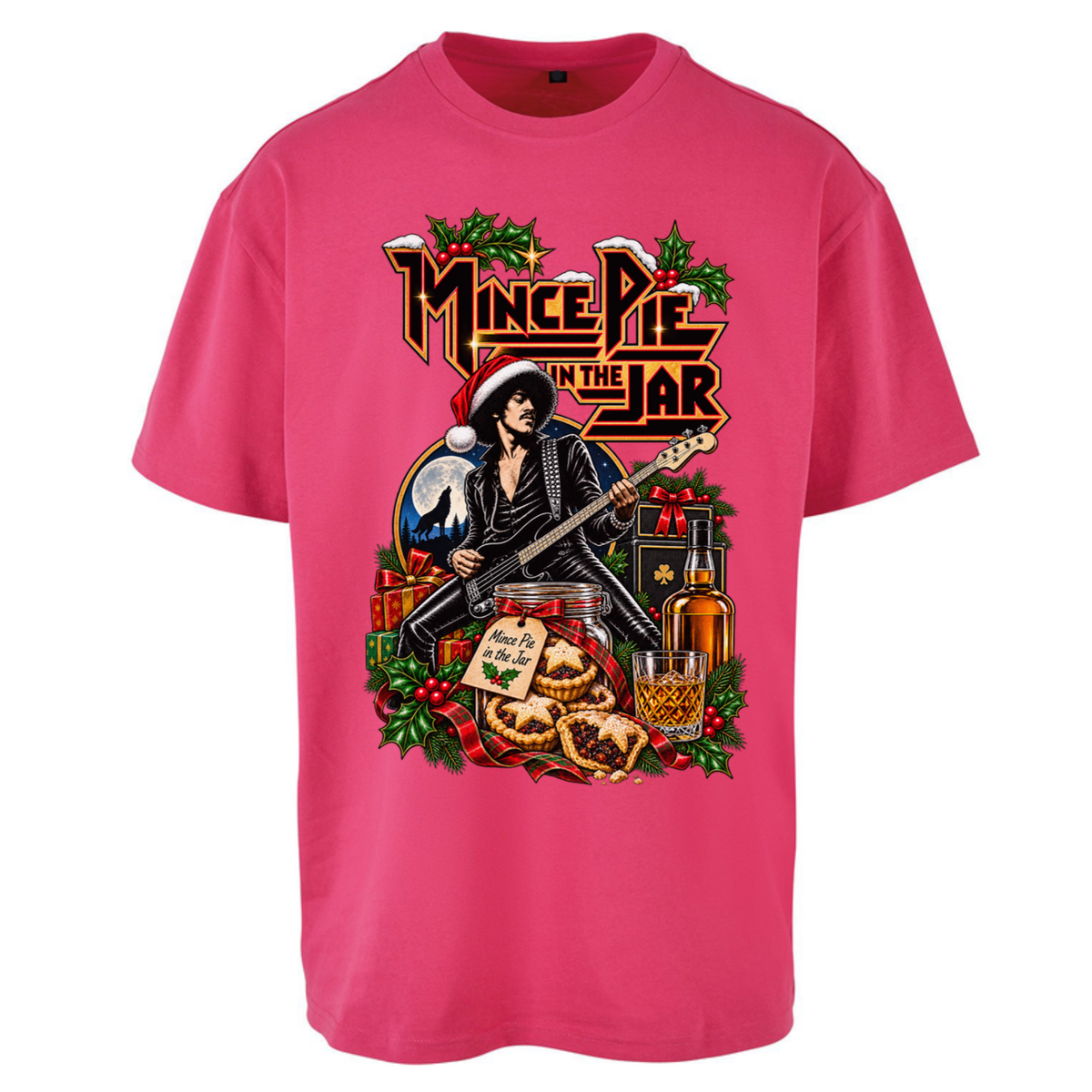 Thin Lizzy Christmas Oversized T-Shirt