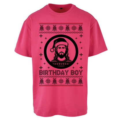 Jesus Birthday Christmas Oversized T-Shirt