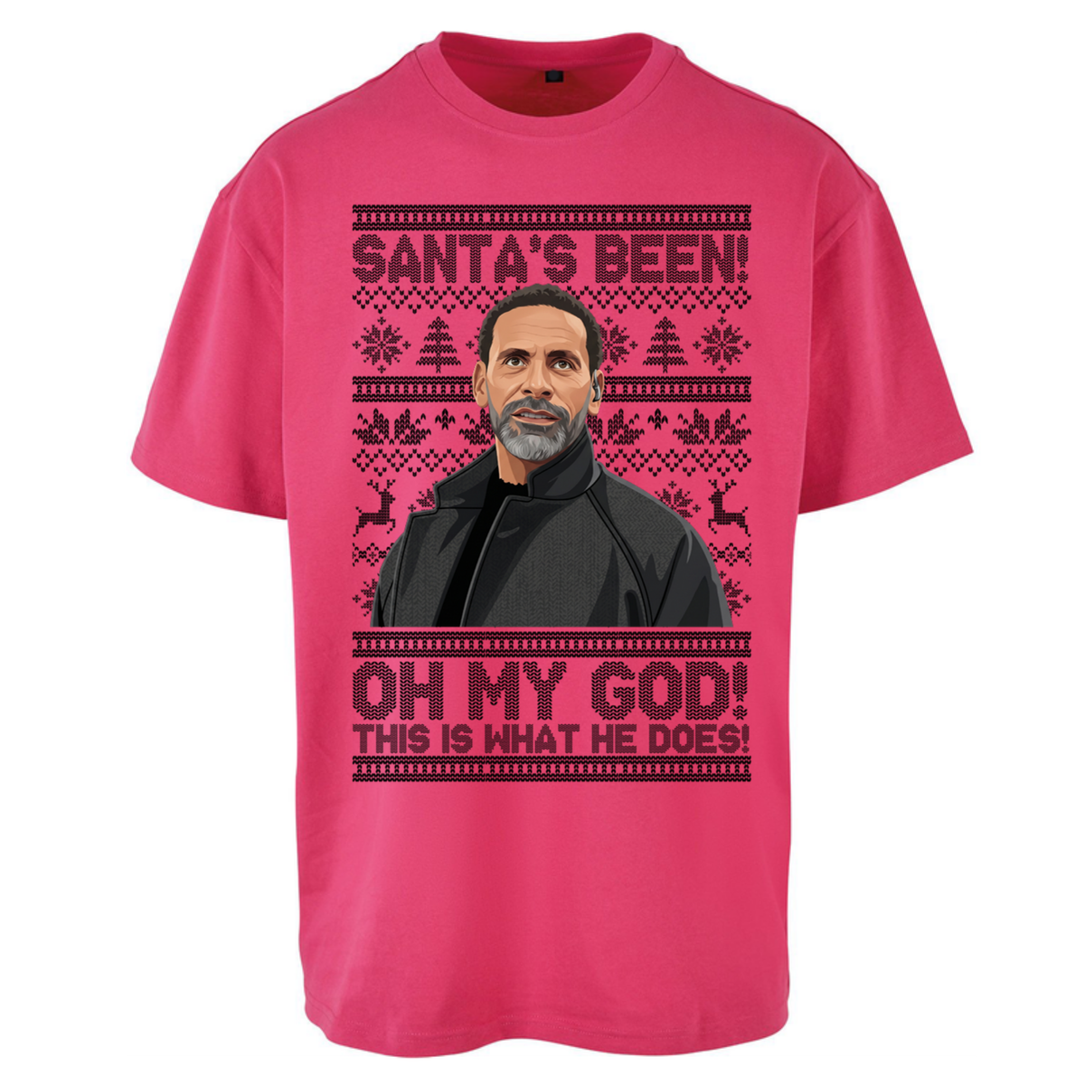 Steve Rio Ferdinand Christmas Oversized T-Shirt