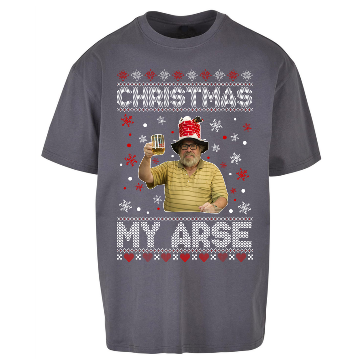 Christmas My Arse Oversized T-Shirt