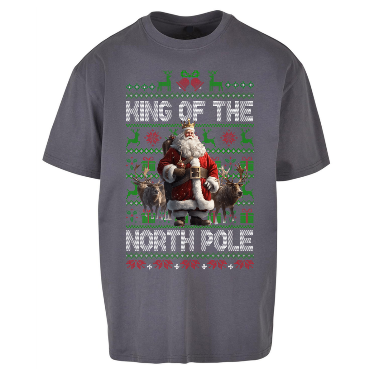 King Santa Christmas Oversized T-Shirt
