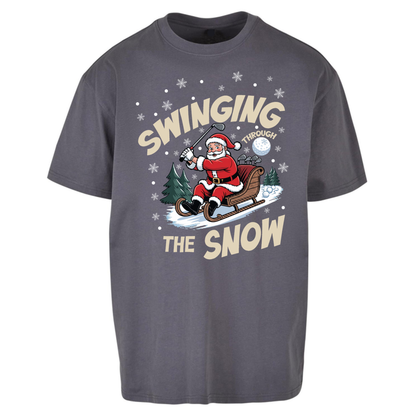 Christmas Golf Oversized T-Shirt