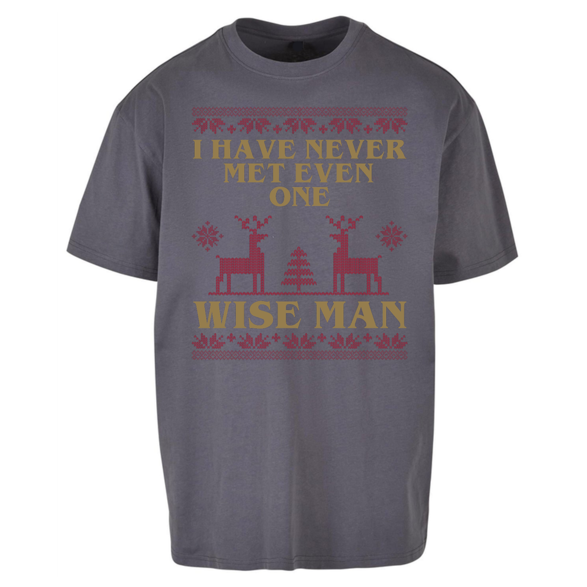 Retro Festive Graphic Oversized T-Shirt