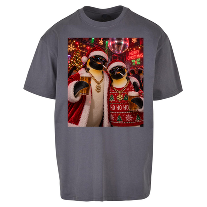 Penguin Christmas Oversized T-Shirt
