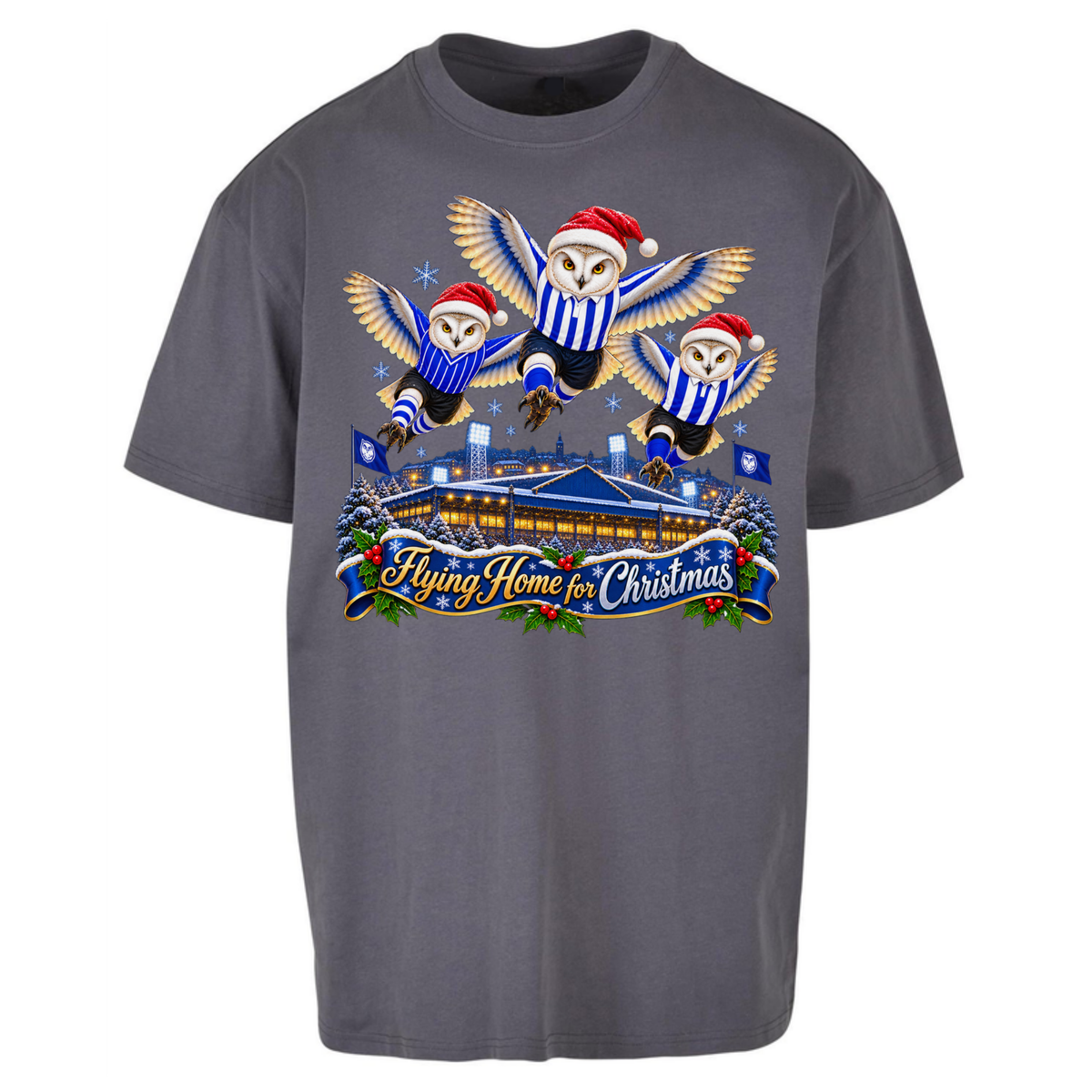 Sheff Wed Christmas Oversized T-Shirt