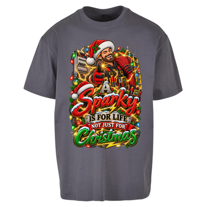 Sparky Christmas Oversized T-Shirt