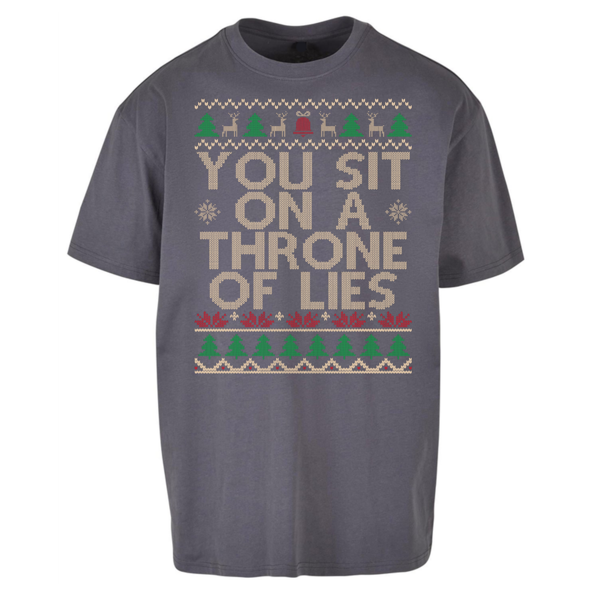 Throne Of Lies Christmas Oversized T-Shirt