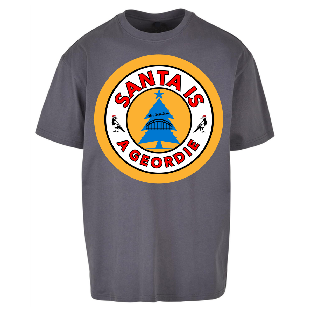 Geordie Santa  Christmas Oversized T-Shirt
