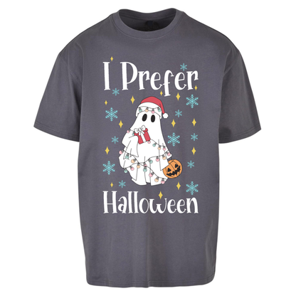 Halloween Christmas Crossover Oversized T-Shirt