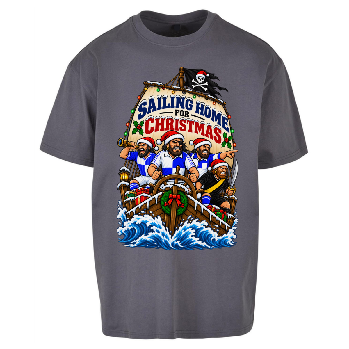 Bristol Rovers Christmas Oversized T-Shirt