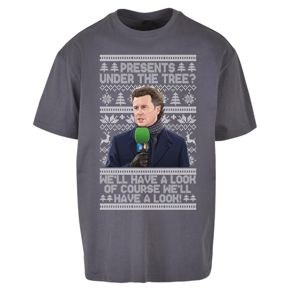 Steve Mcmanaman Christmas Oversized T-Shirt