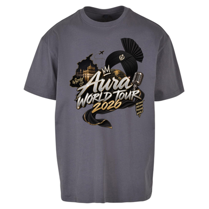 Diljit Dosanjh Aura World Tour 2026 Oversized T-Shirt