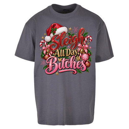 Womens Christmas Oversized T-Shirt