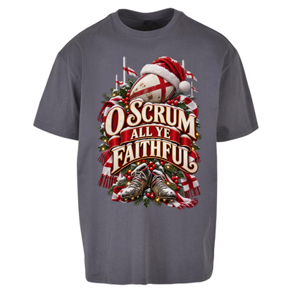 England Rugby Christmas Oversized T-Shirt