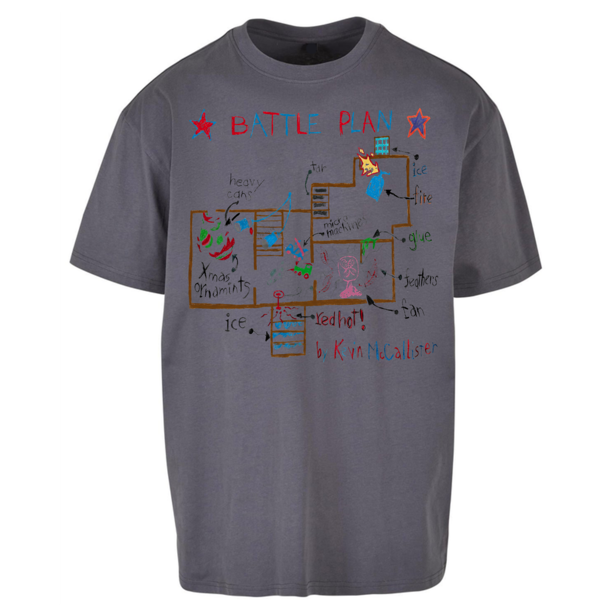 home alone battle plan Oversized T-Shirt