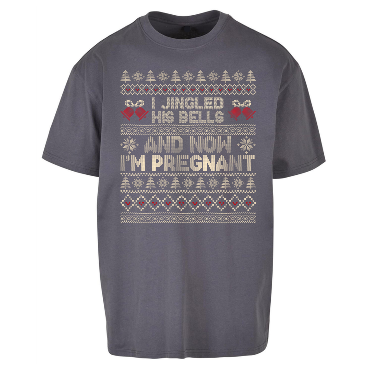 Pregnant At Christmas Oversized T-Shirt