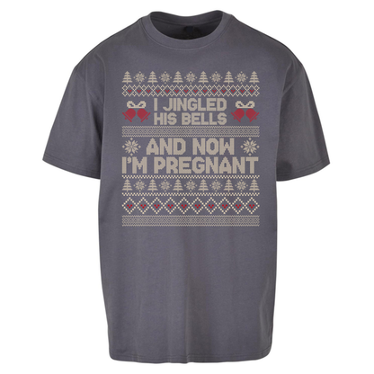 Pregnant At Christmas Oversized T-Shirt