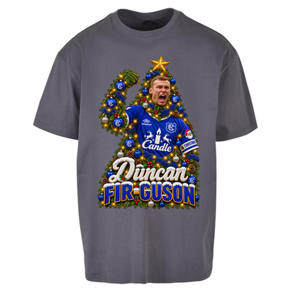 Duncan Ferguson Everton Christmas Oversized T-Shirt