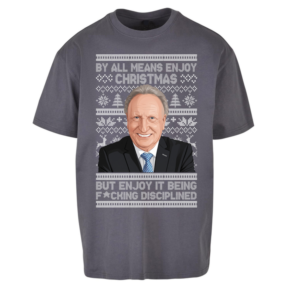 Neil Warnock Christmas Oversized T-Shirt