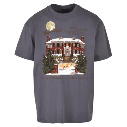 Home Alone Festive Christmas Oversized T-Shirt